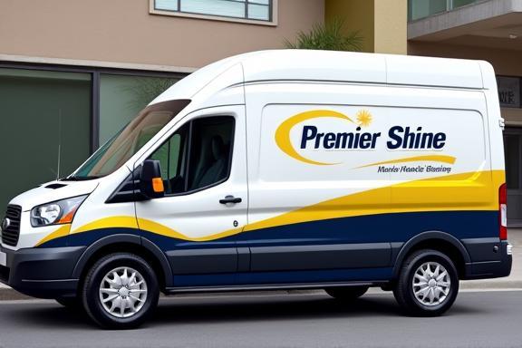 Premier Shine branded mobile detailing van